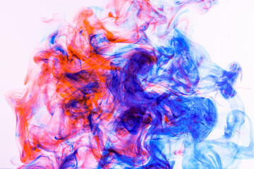inks in water, color abstract explosion