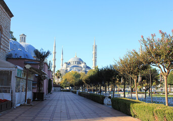Fototapeta na wymiar Hagia Sophia mosque view,istanbul