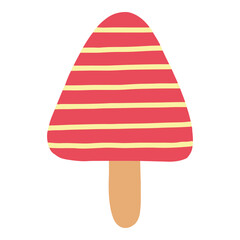 vector illustration of ice cream on a white background, isolated. icon