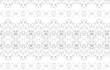 Grunge black and white pattern. Monochrome particles abstract texture. Background of cracks, scuffs, chips, stains, ink spots, lines. Dark design background surface.