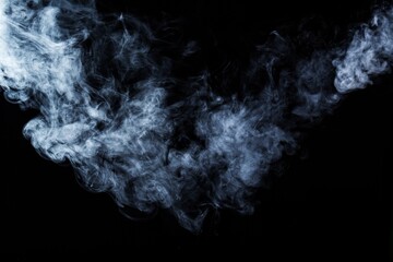 Abstract Candle Smoke on a dark background