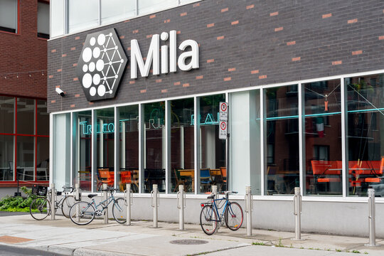 Montreal, QC, Canada - September 6, 2021: Mila headquarters in Montreal, QC, Canada. Montreal Institute for Learning Algorithms (MILA) is the machine learning laboratory. 