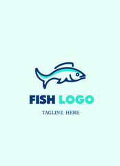Fish logo on a light background