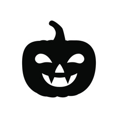 Pumpkin icon vector. Halloween illustration sign. pumpkin faces symbol or logo.
