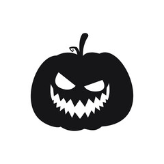 Pumpkin icon vector. Halloween illustration sign. pumpkin faces symbol or logo.
