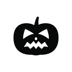 Pumpkin icon vector. Halloween illustration sign. pumpkin faces symbol or logo.