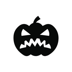 Pumpkin icon vector. Halloween illustration sign. pumpkin faces symbol or logo.