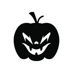 Pumpkin icon vector. Halloween illustration sign. pumpkin faces symbol or logo.