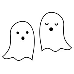 Cute Ghost Halloween Elements Collection