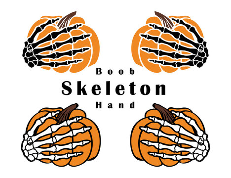 Funny Skeleton Boob Hand Collection Set