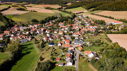 Fototapeta na wymiar The village of Nesselröden in Hesse in Germany