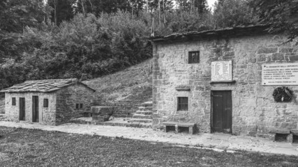 Obraz premium PORZUS, ITALY - August 16 2021 Malghe di Porzus