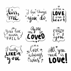 Valentines day background with heart pattern and typography of happy valentines day text . Vector illustration. Wallpaper, flyers, invitation, posters, brochure, banners.

