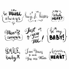 Valentines day background with heart pattern and typography of happy valentines day text . Vector illustration. Wallpaper, flyers, invitation, posters, brochure, banners.

