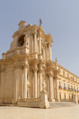 Fototapeta na wymiar fotografie del centro storico di ortigia in sicilia