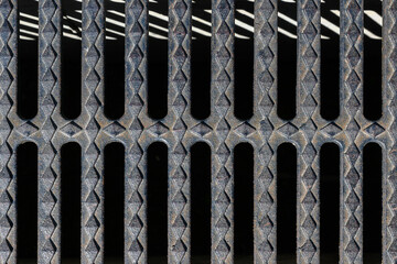 Metal lattice. Abstract background