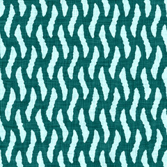 Aegean teal broken stripe rustic linen texture background. Summer line coastal living style. Light turquoise blue cloth effect textile seamless pattern. Washed out beach cottage fabric material. 
