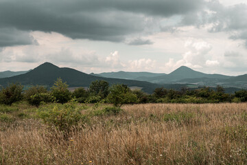 Fototapeta premium View from Radobýl hill, Czech Central Highlands