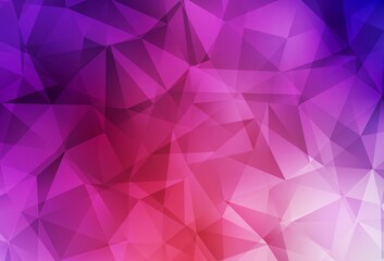 Light Pink, Red vector polygonal pattern.