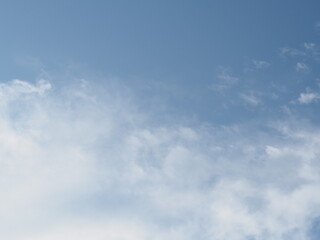 Blue sky with white cloud