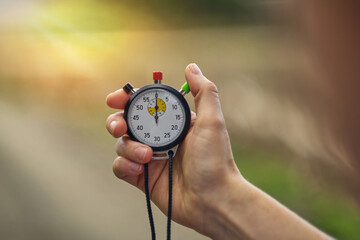 Stoppuhr analog Schwarz stopwatch