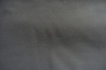 Top view of simple thin black polyester fabric