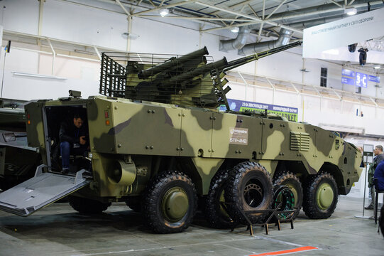 New Ukrainian armored vehicle BTR-4MV at the exhibition