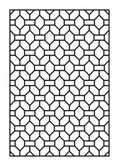 Laser Cutting Template. Decorative Lattice. Middle Eastern Geometric Pattern.