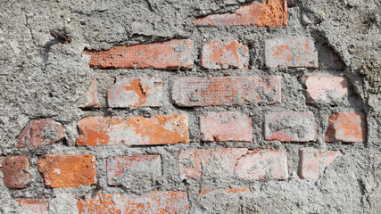 Muro in mattoni di argilla effetto Vintage