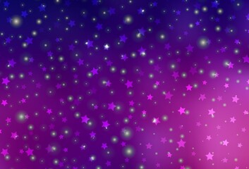 Dark Purple vector backdrop in holiday style.