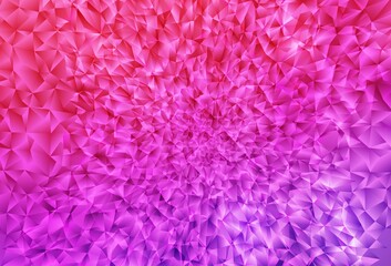 Light Purple, Pink vector polygon abstract background.