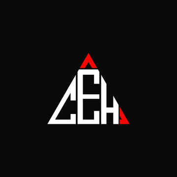 CEH letter logo creative design. CEH unique design
