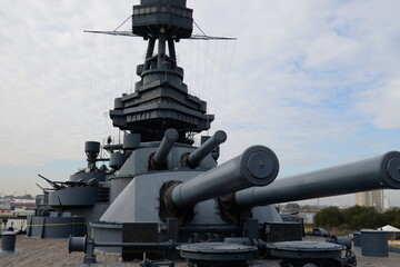 Fototapeta na wymiar アメリカ、テキサス州ヒューストンにて撮影した戦艦