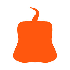 Pumpkin icon vector. Halloween illustration sign. zucchini symbol or logo.
