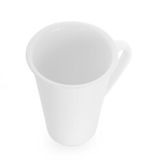 empty mug on white background