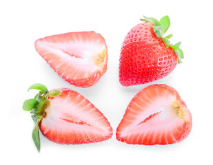 Strawberry isolated on white background.