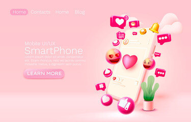 I like this, with lots of icons, chat for people to communicate. Vector