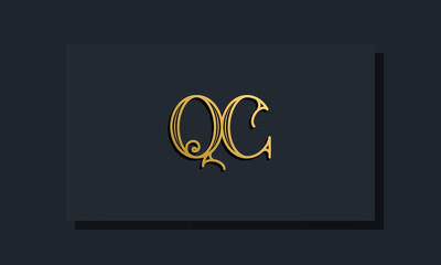 Minimal Inline style Initial QC logo.
