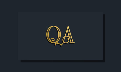 Minimal Inline style Initial QA logo.