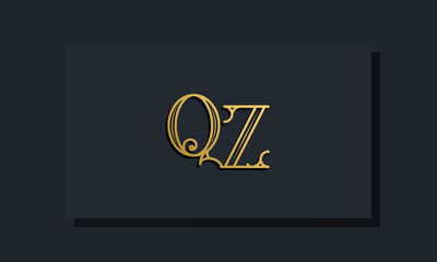 Minimal Inline style Initial QZ logo.
