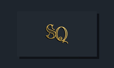 Minimal Inline style Initial SQ logo.