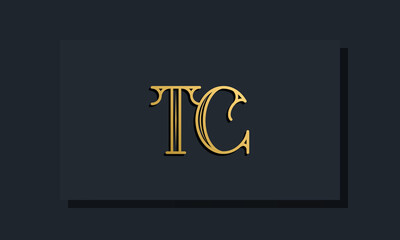 Minimal Inline style Initial TC logo.