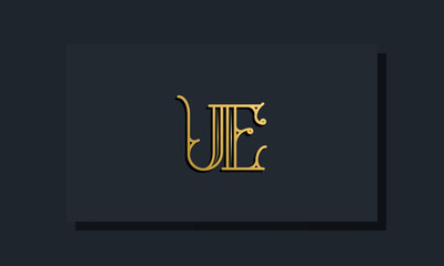 Minimal Inline style Initial UE logo.