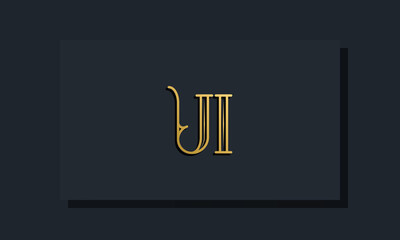 Minimal Inline style Initial UI logo.