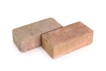 Paving slabs isolated on white background