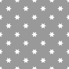 seamless pattern with stars depicted on grey surface. vector illustration 