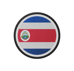 Naklejka premium 3D illustration flag of Costa Rica. Costa Rica flag isolated on white background. National symbols of Costa Rica. Flag of Costa Rica. Concept of Costa Rica.