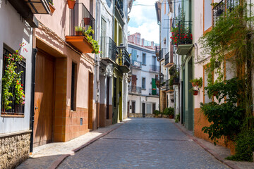 views of jerica old streets in valencia, Spain