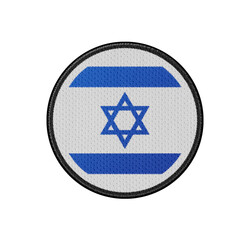 3D illustration flag of Israel. Israel flag isolated on white background. National symbols of Israel. Flag of Israel. Concept of Israel.