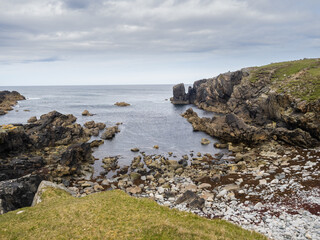 Fototapeta na wymiar Garson Point on the West Coast of the Isle of Lewis in the Outer Hebrides